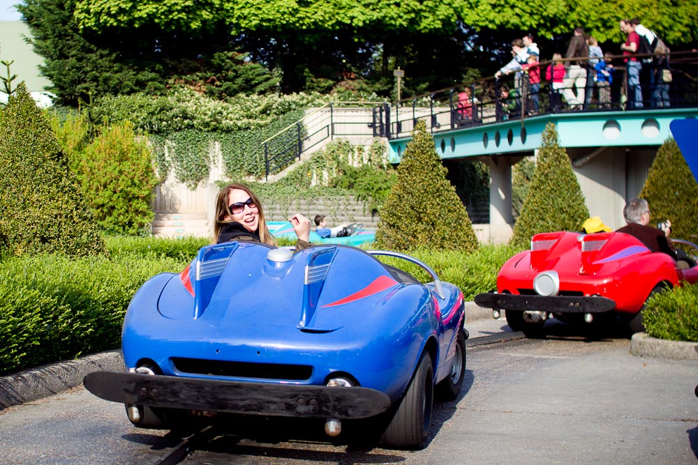 Tanya on Autotopia Ride