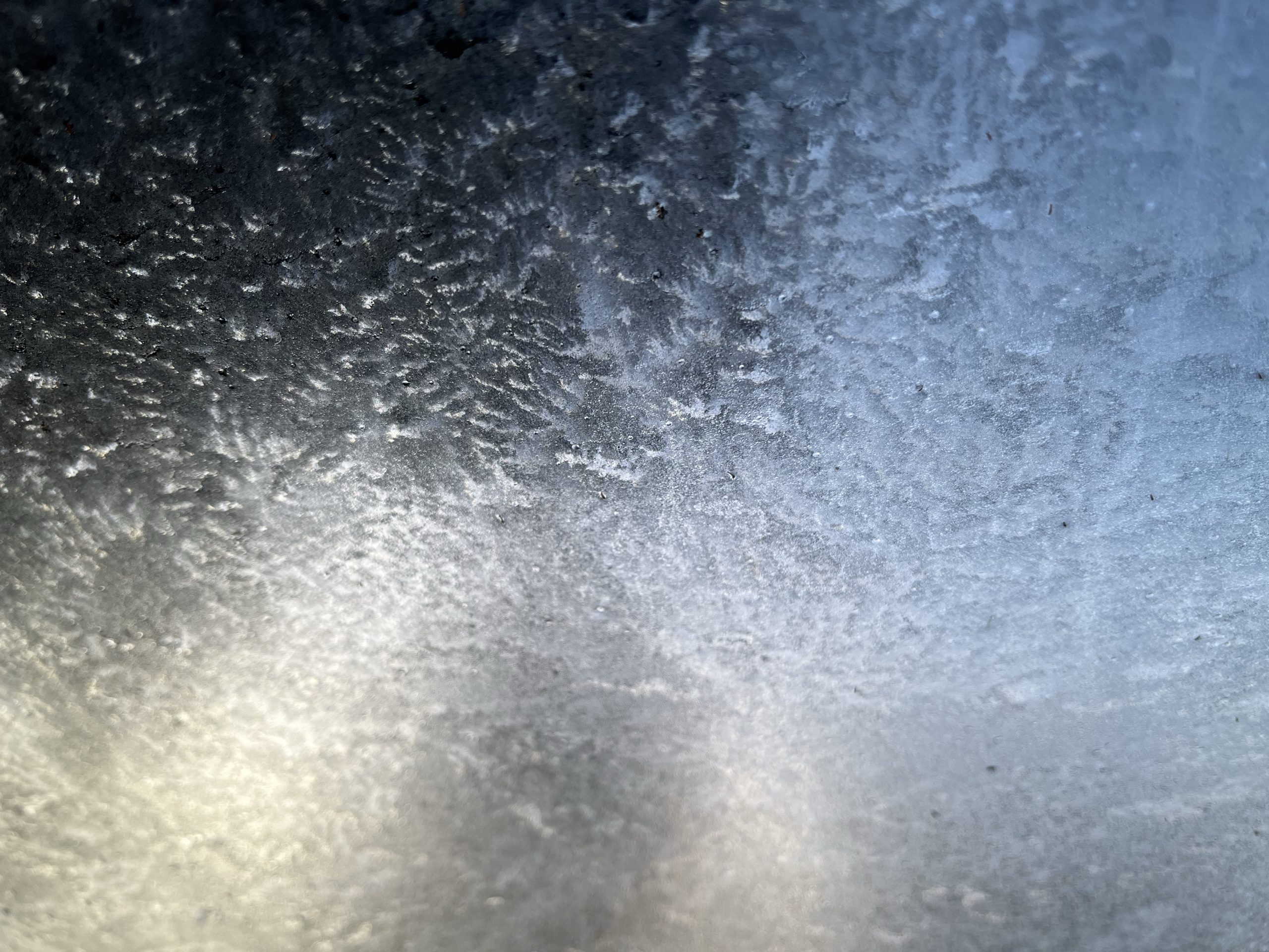 Ice on the windscreen